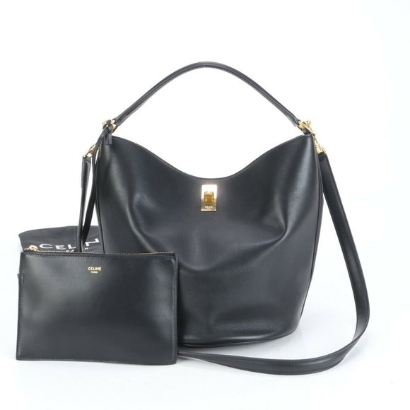 Celine Teen Bucket 16 Seize Leather Shoulder Bag/Handbag/Tote Bag in Black fo... - Picture 1 of 16